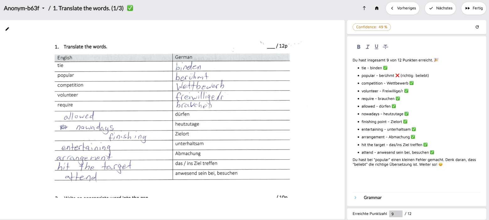 Einreichungen bewerten mockup